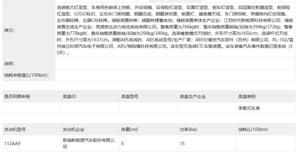 奇瑞新车多少钱0.8排量的,奇瑞新能源汽车下乡政策
