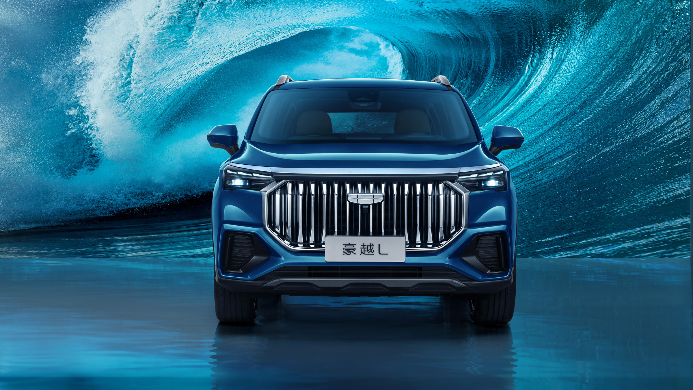 吉利中型suv豪越官图发布提供5座,吉利豪越l7座suv图片