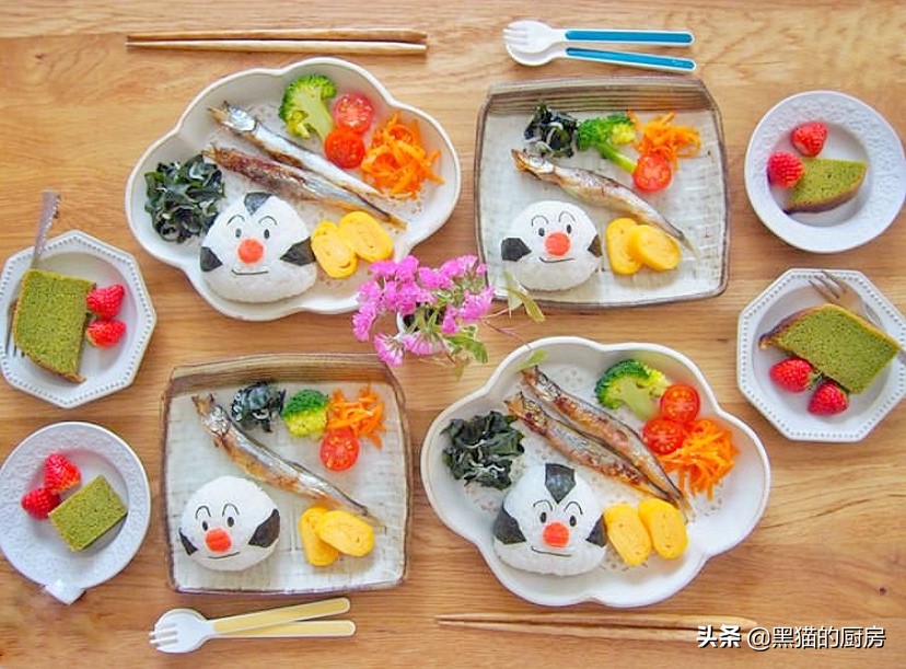 日本早晨给孩子准备简单的早餐,晒妈妈做的早餐