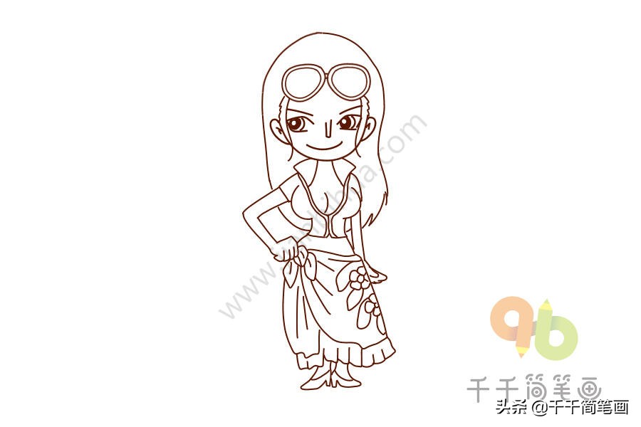 如何画海贼王全员图,手残党也可以学会的画人