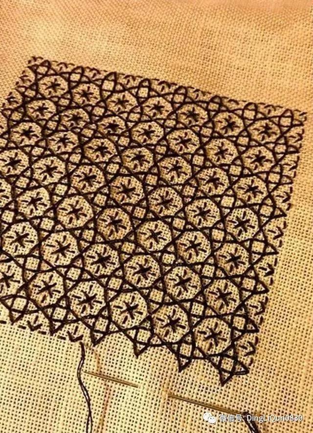 传统刺子绣入门针法教程,刺绣教程新手入门结粒绣