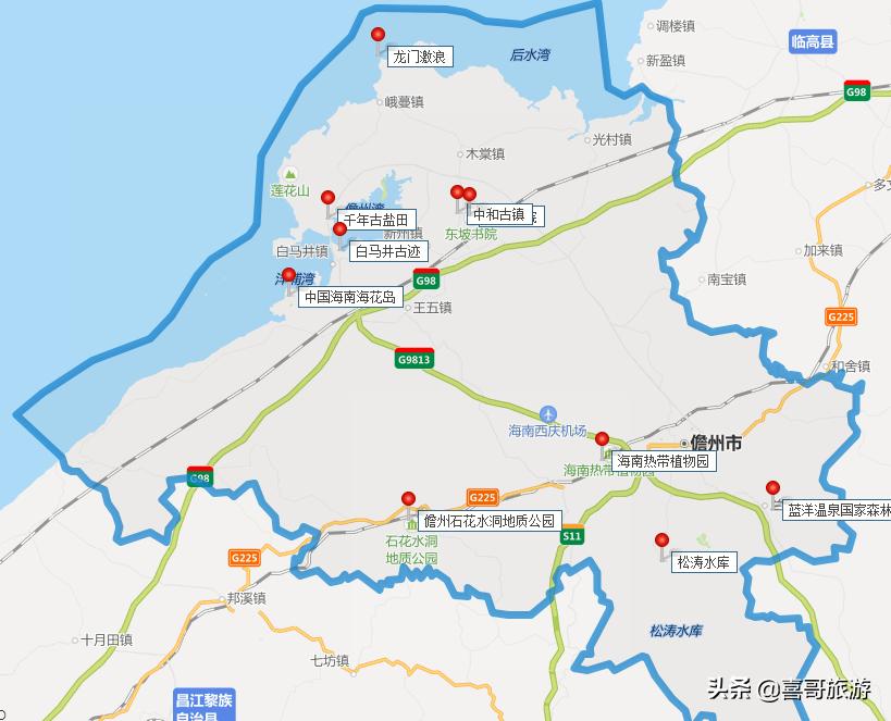 海南儋州自驾游最佳路线,儋州到三亚自驾游攻略