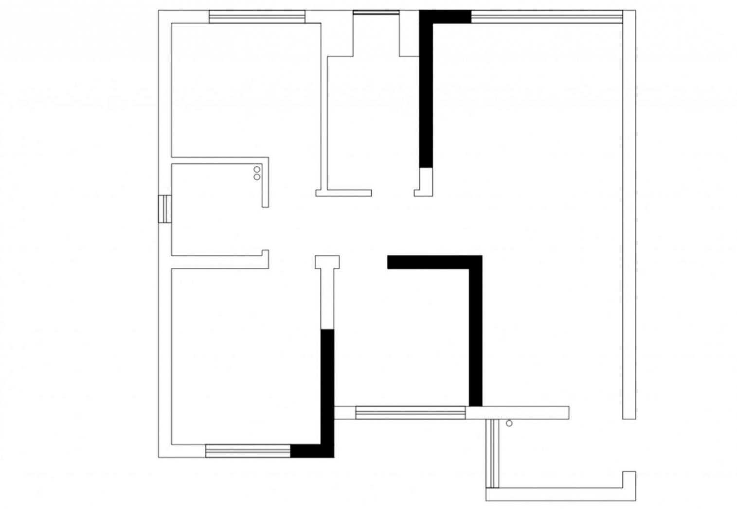 73平小两室一厅装修,83平小户型卧室
