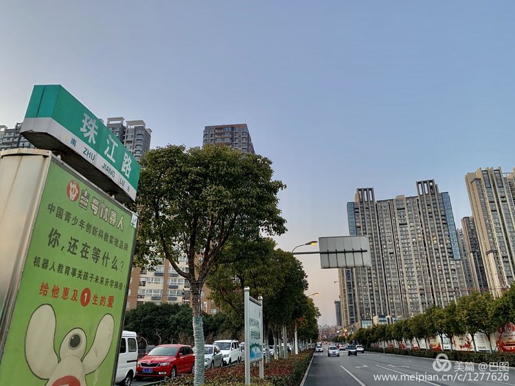 洛阳涧西路边街景,洛阳滨河北路图