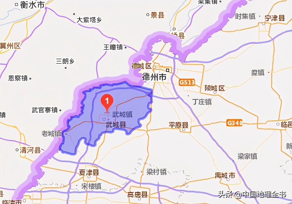 德州市武城县在哪里,山东省武城县简介