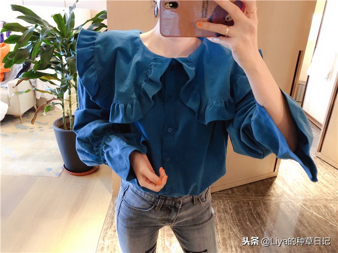 你和潮流之间只差一个时尚衣帽间,时髦精百搭显瘦收腰灯笼袖短款