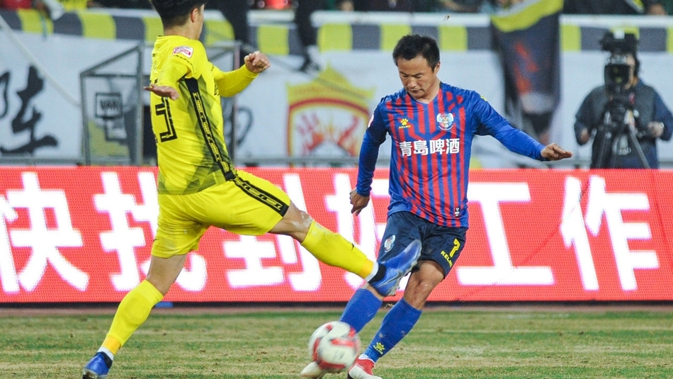 黄海青港队夺冠庆典,黄海青港王栋点球