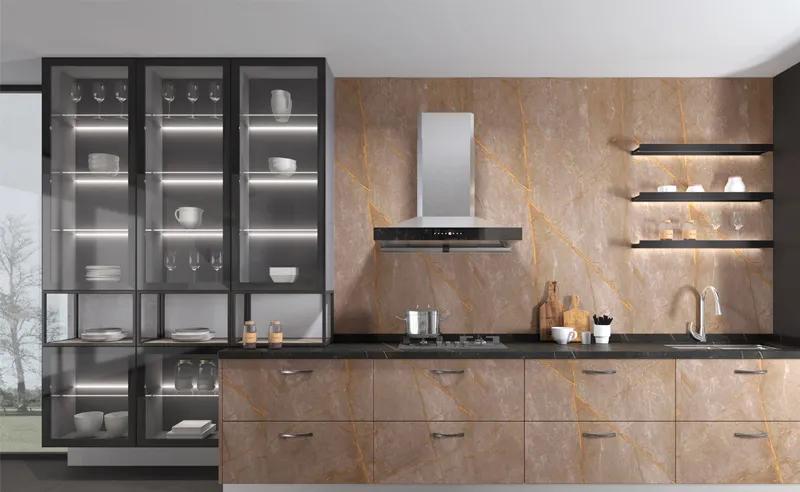 3平卫生间墙砖和地砖怎么配色,深灰色地砖白色墙砖橱柜如何配色