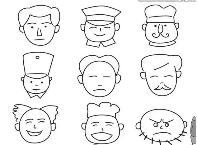 简笔画人物简单又好看画法,简笔画入门100张儿童简笔画