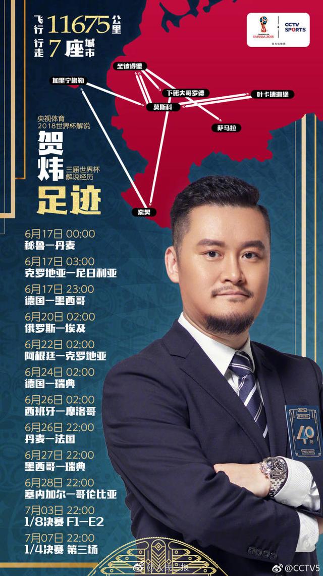 贺炜西班牙澳大利亚,贺炜解说2018年足球世界杯阿根廷