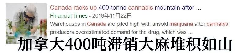 加拿大：*麻大**滞销，帮帮我们