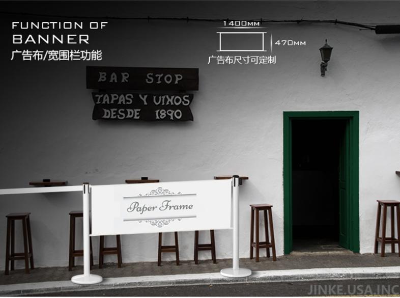 流光本白，留白为美——流光白爵士金圈一米线栏杆座