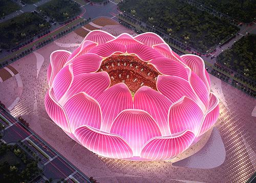 广州恒大足球场灯光秀方案,恒大新足球场震撼全场