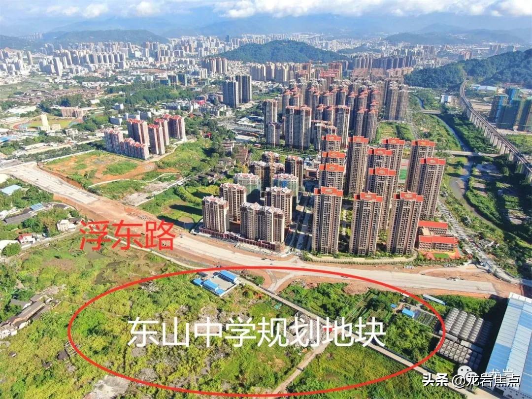 东山中学总体分布图,东山中学全貌