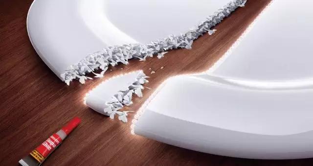 创意行李箱平面广告年轻人的,云南白药奶茶牙膏创意平面广告