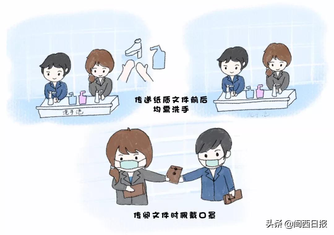 预防新型冠状病毒的漫画简单的,抗击新型冠状病毒肺炎漫画