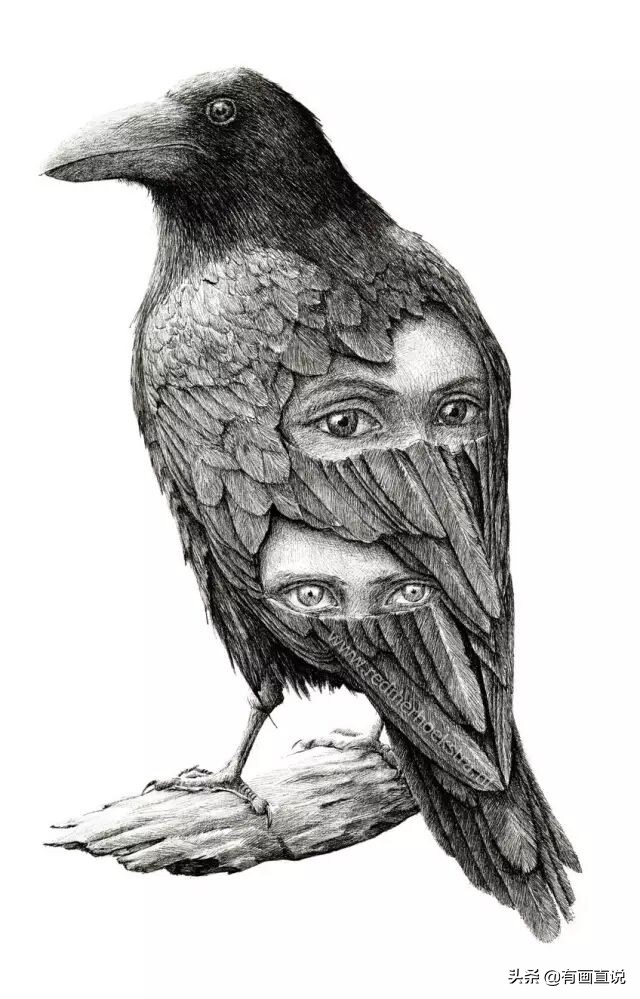 创意素描图片临摹大全4k,零基础简单素描画临摹