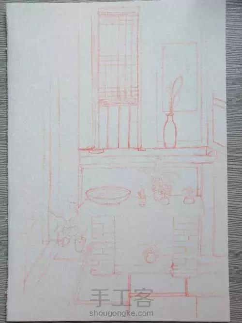 水彩画古风山脚下的小屋超简单,水彩画手绘清新又宁静的田园生活