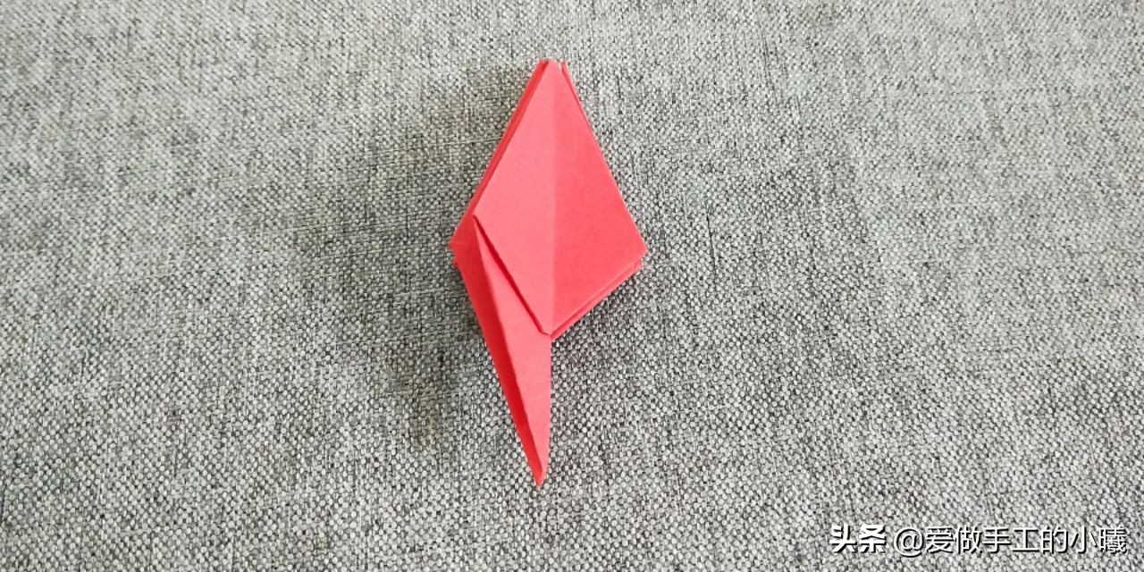 四瓣花折纸,四瓣花手工折纸视频简单