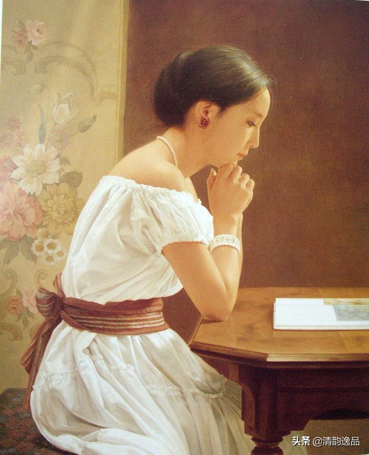 日本画家森本草介超写实油画人物,日本画家森本草介