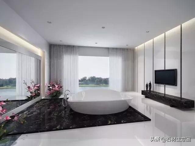 黑色大理石轻奢装修效果,黑色系大理石