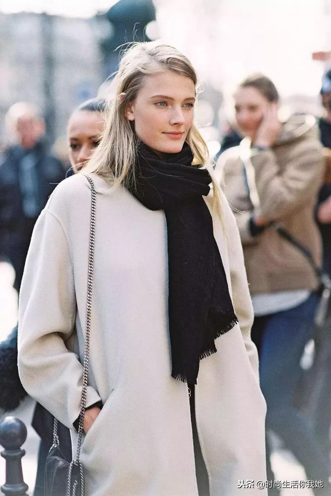 你穿“大衣+围巾”的样子，帅呆了！
