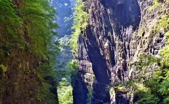 百里峡谷深处,百里峡美丽风景