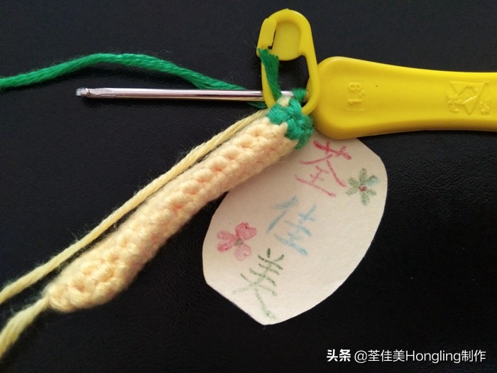 马蹄莲花的钩织教程,马蹄莲宽叶子的钩织教程