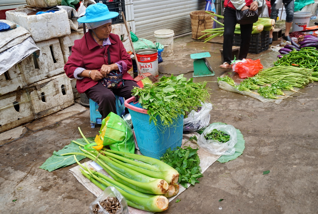 逛农村的农贸市场,逛屏边农贸市场