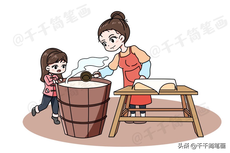 鼠年新年主题简笔画大全,鼠年元旦简笔画带颜色