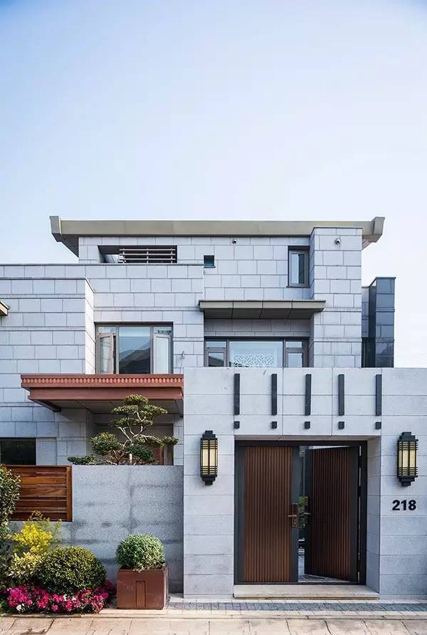 庭院入户门设计效果图,入户门庭院设计