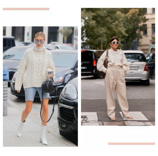 今年流行奶油风穿搭,秋冬奶油色穿搭