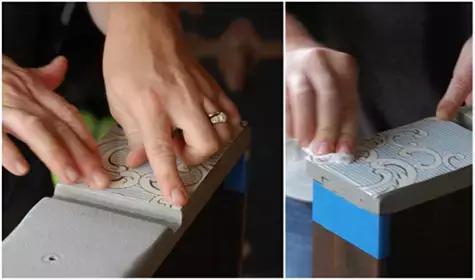 用墙纸贴旧柜子效果图 (自粘家具翻新墙纸)