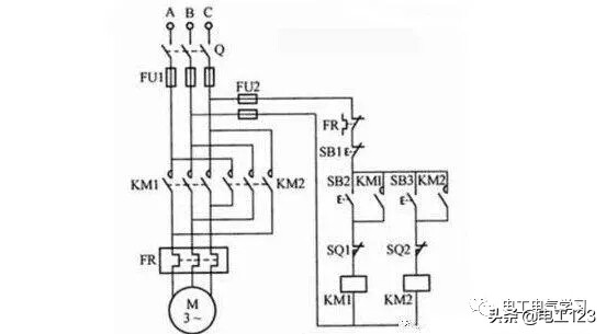 电机正反转控制线路原理,220v电机正反转原理
