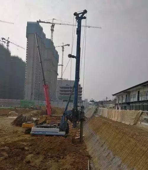 深基坑安全马道样板图,深基坑样板施工图解