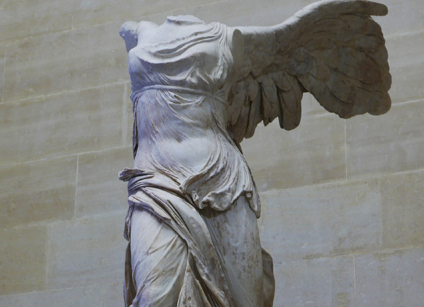 游读西方艺术（１）卢浮宫的《萨莫色雷斯胜利女神》也叫“Nike”