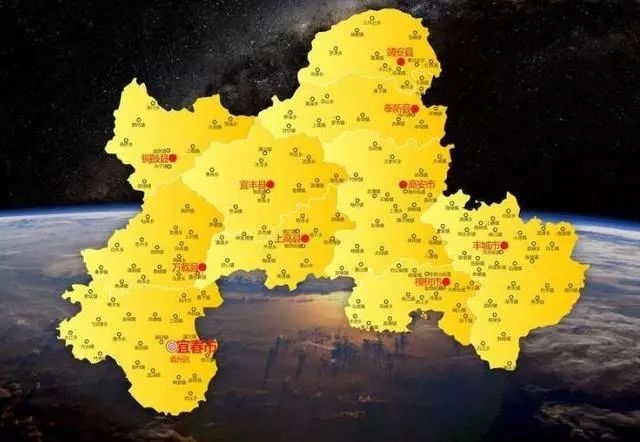 江西宜春版图一分为三，如今市中心设偏远的一角，没人愿认可！