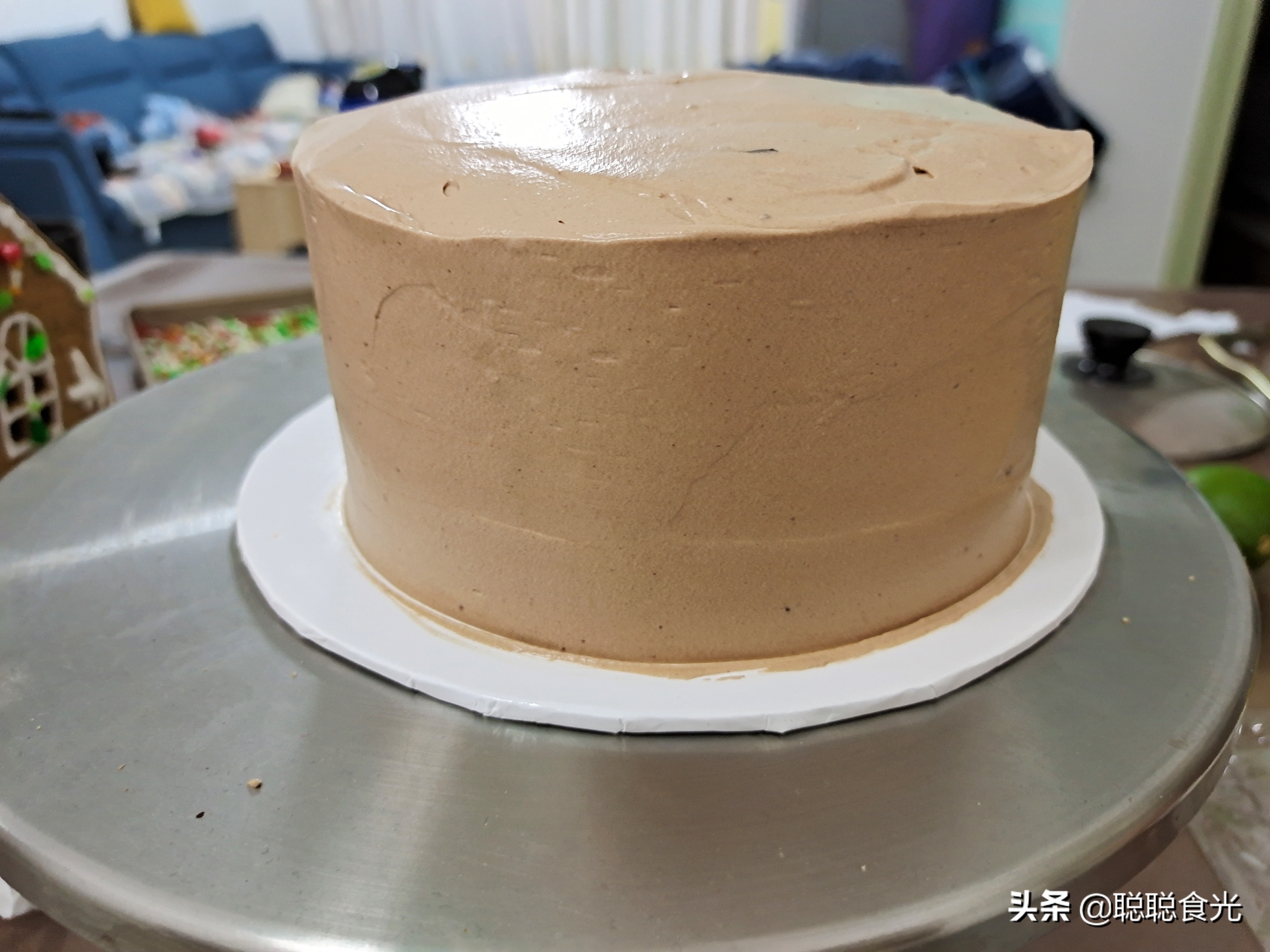 巧克力圣诞树蛋糕制作方法,圣诞节奶油巧克力蛋糕