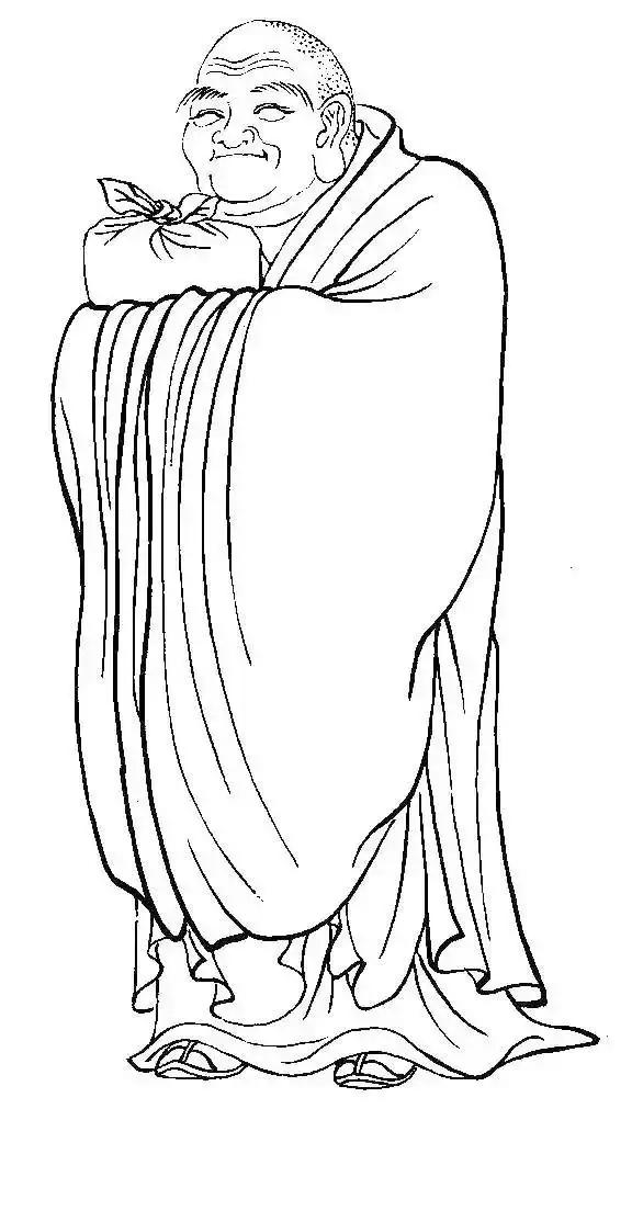 白描佛像线稿图片大全,白描佛像画法图片大全