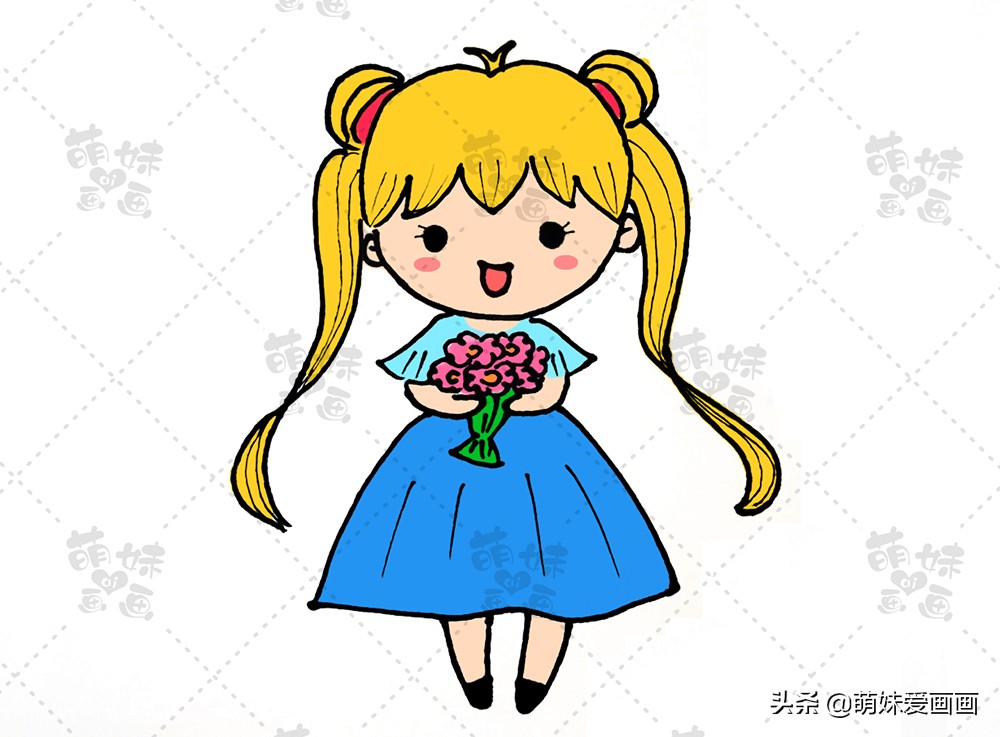 简单又漂亮的小公主简笔画,简单又好看的小公主简笔画