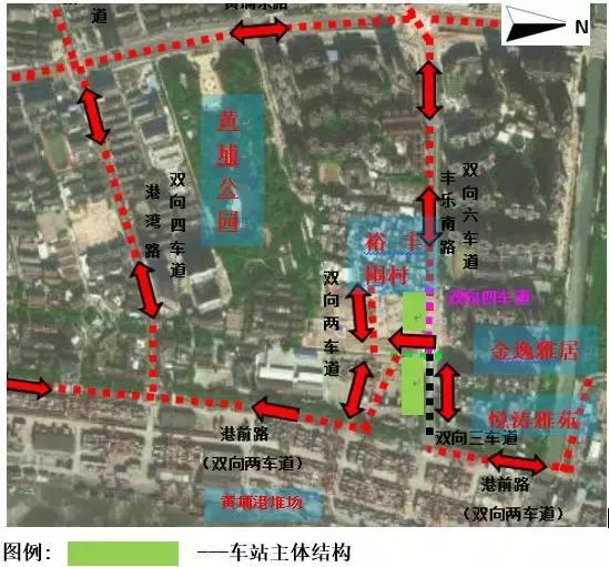 广州地铁7号线裕丰围站施工,广州7号线东延段裕丰围换乘通道