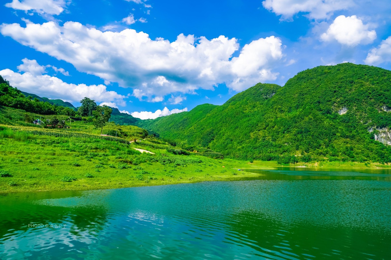 贵州乌江源百里画廊风景观景台,贵阳百里画廊