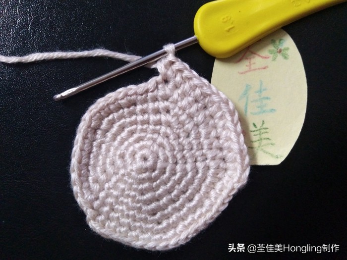 马蹄莲花的钩织教程,马蹄莲宽叶子的钩织教程