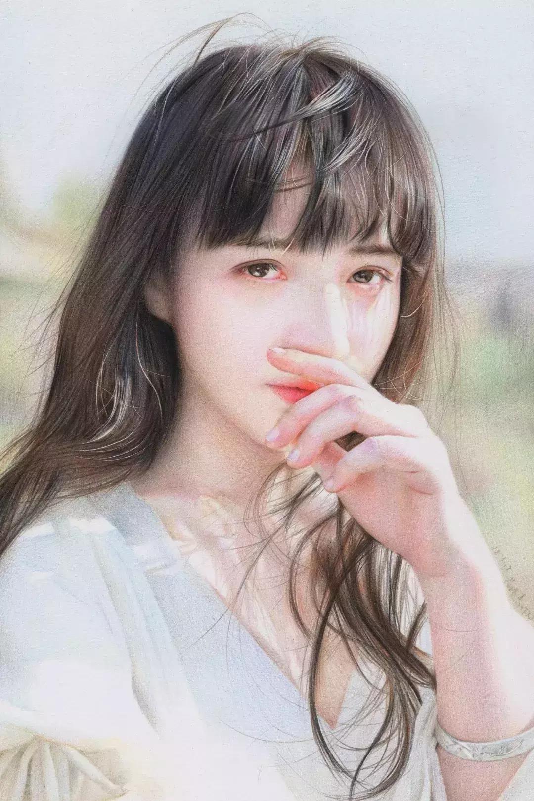 惊艳的彩铅画兔子,惊艳唯美的彩铅画