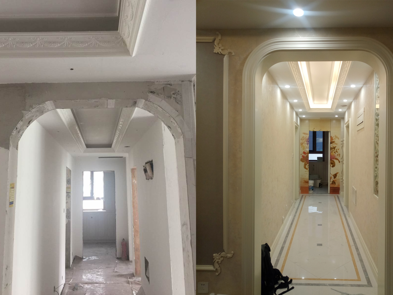 高迪愙实景|护墙板+石膏线，没有软装也超美！