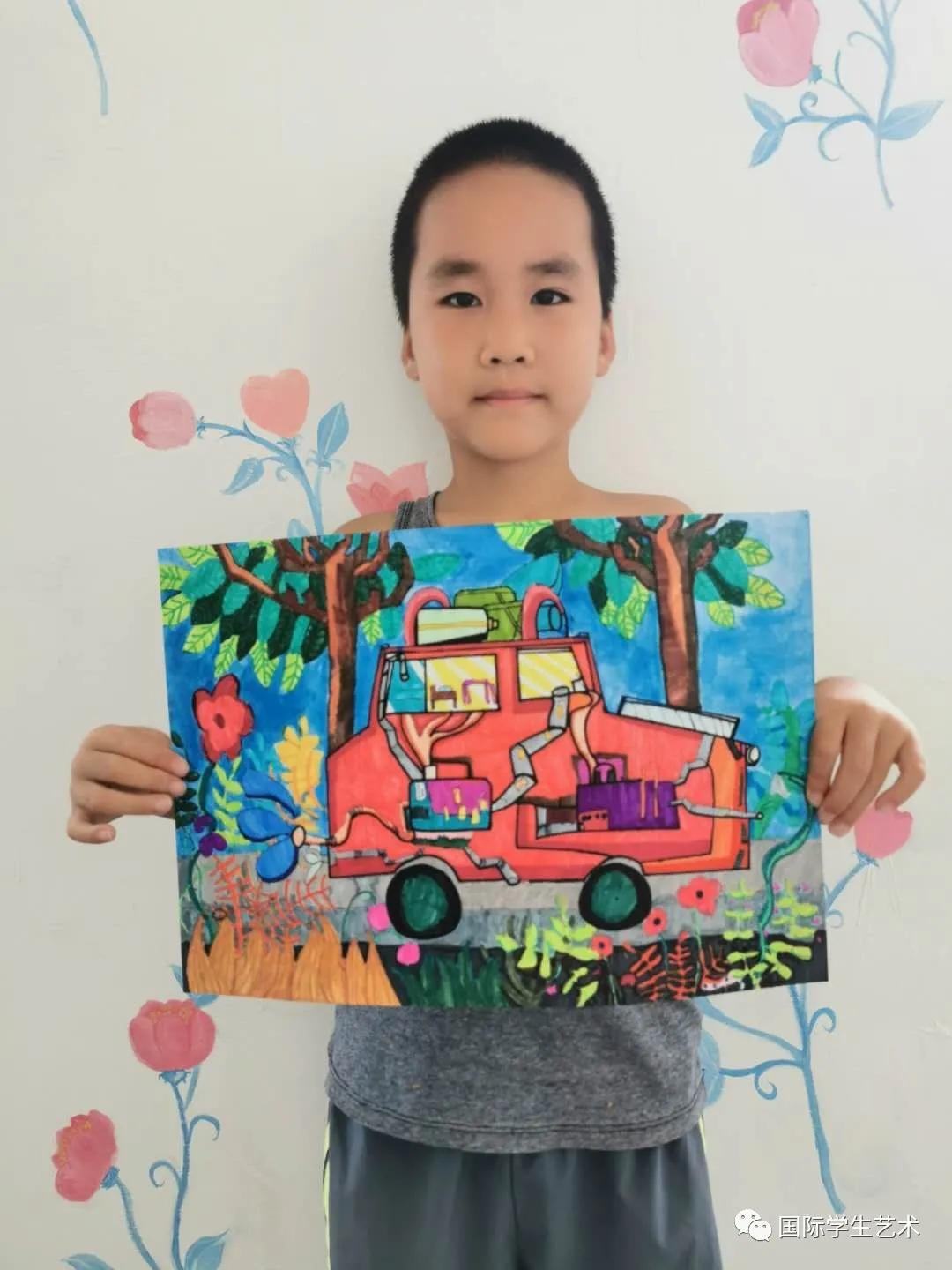 2018世界杯儿童画获奖作品,第十一届世界杯青少年绘画大赛