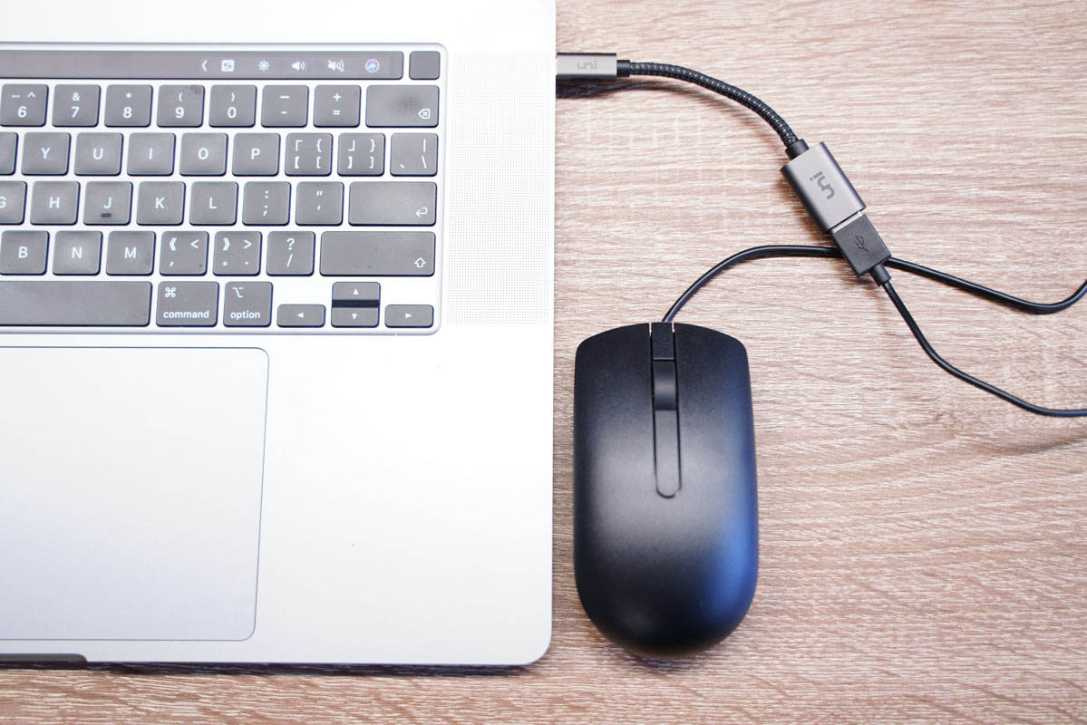 让USB-A的硬盘连接Mac电脑,uniCtoA转换器开箱体验