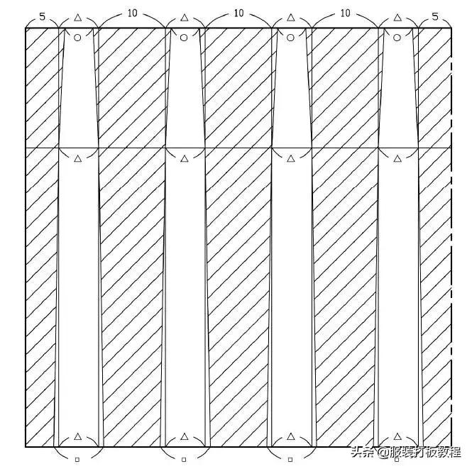 太阳褶裙子的纸样,服装设计百褶裙画法视频