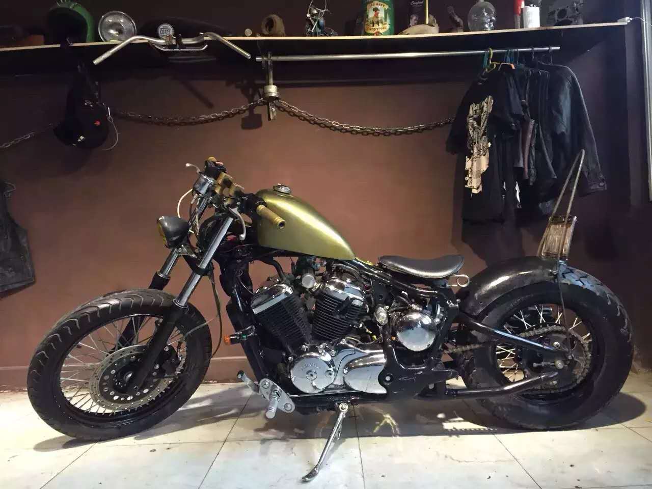 哈雷铁马400摩托车,铁马400改装案例