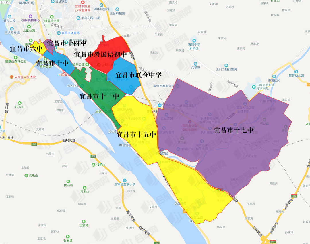 2024伍家岗学区划分图,伍家岗买学区房买哪里